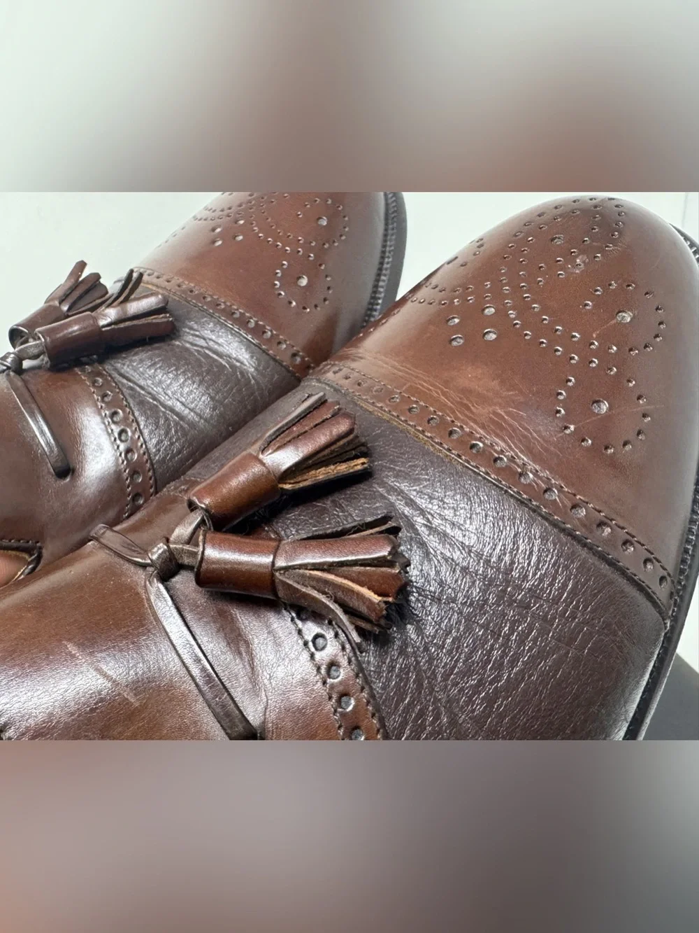 Vintage Mezlan Tassel Leather Loafers shoes Men 11.5 M Spain